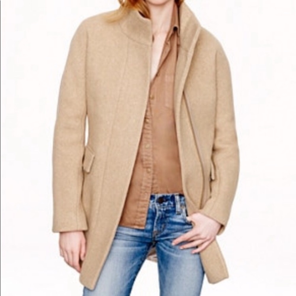 J Crew Zip wool coat